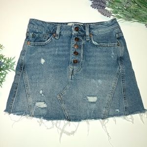 We the Free Denim Skirt Size 25 Free People